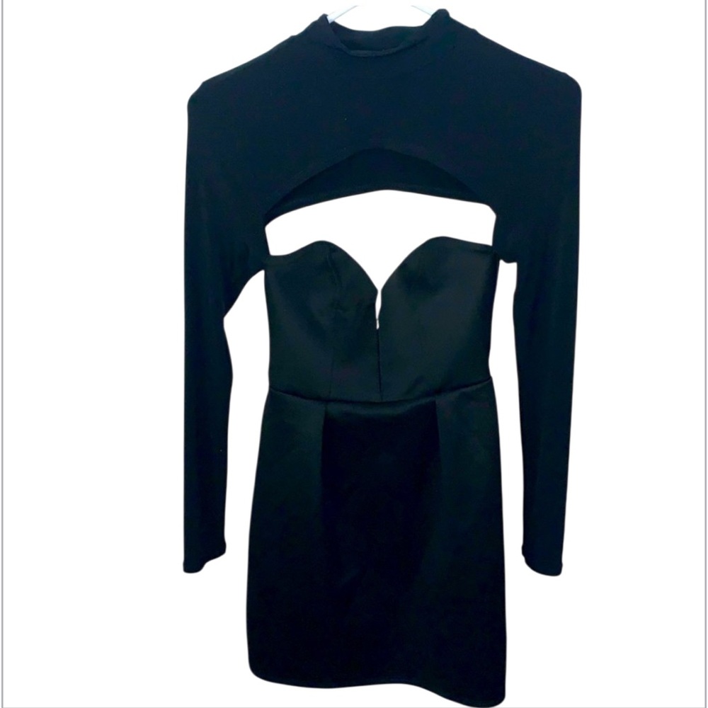ASOS Elegant Black Cut-Out Dress